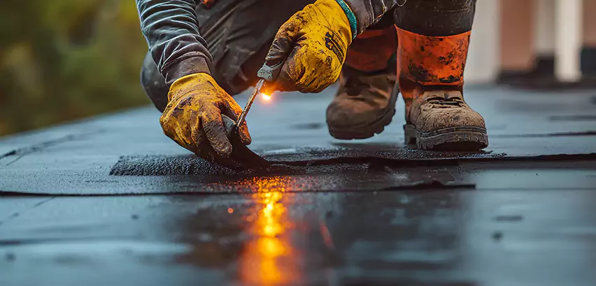 EPDM Roof Repair Tape Application in Kirkland