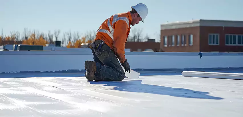Flat Roof Drain Installation in Kirkland